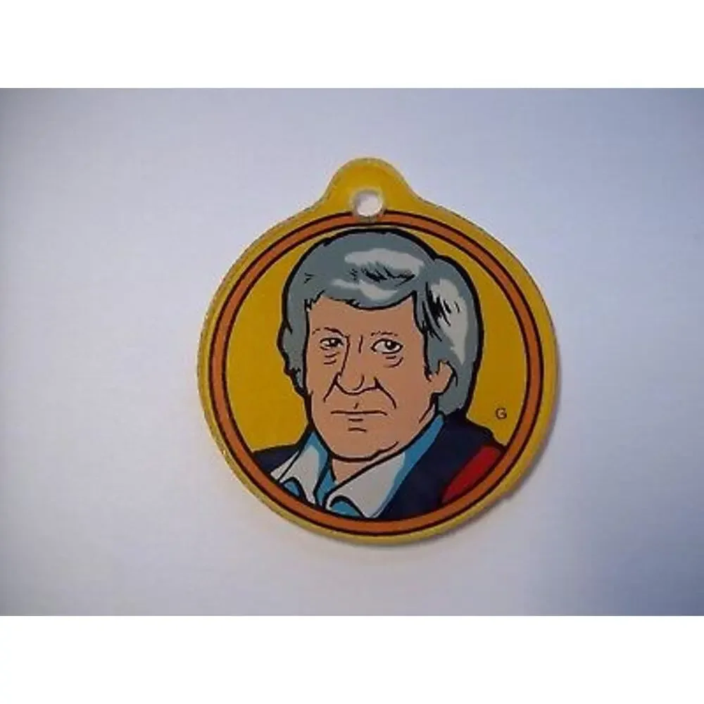 Doctor Who Pinball Machine Promo Plastic Keychain Jon Pertwee Bally 1992